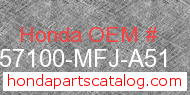 Honda 57100-MFJ-A51 genuine part number image