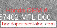 Honda 57402-MFL-D00 genuine part number image