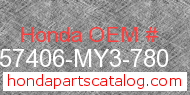 Honda 57406-MY3-780 genuine part number image