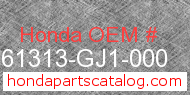 Honda 61313-GJ1-000 genuine part number image