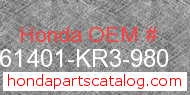 Honda 61401-KR3-980 genuine part number image
