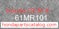 Honda 61MR101 genuine part number image