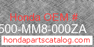 Honda 63500-MM8-000ZA genuine part number image