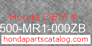 Honda 63500-MR1-000ZB genuine part number image