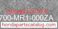Honda 63700-MR1-000ZA genuine part number image