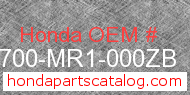 Honda 63700-MR1-000ZB genuine part number image
