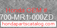 Honda 63700-MR1-000ZD genuine part number image