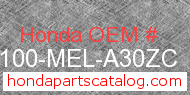 Honda 64100-MEL-A30ZC genuine part number image