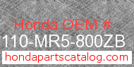 Honda 64110-MR5-800ZB genuine part number image