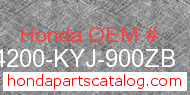 Honda 64200-KYJ-900ZB genuine part number image