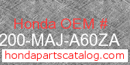 Honda 64200-MAJ-A60ZA genuine part number image