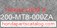 Honda 64200-MT8-000ZA genuine part number image