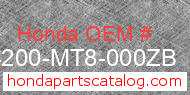 Honda 64200-MT8-000ZB genuine part number image