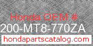 Honda 64200-MT8-770ZA genuine part number image