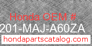 Honda 64201-MAJ-A60ZA genuine part number image