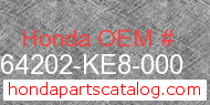 Honda 64202-KE8-000 genuine part number image