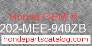 Honda 64202-MEE-940ZB genuine part number image