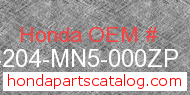 Honda 64204-MN5-000ZP genuine part number image