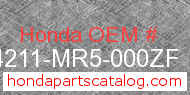 Honda 64211-MR5-000ZF genuine part number image