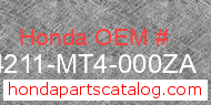 Honda 64211-MT4-000ZA genuine part number image