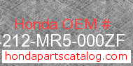 Honda 64212-MR5-000ZF genuine part number image