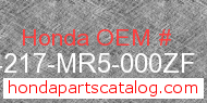 Honda 64217-MR5-000ZF genuine part number image
