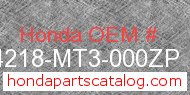Honda 64218-MT3-000ZP genuine part number image