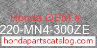Honda 64220-MN4-300ZE genuine part number image