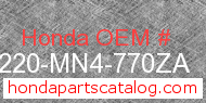 Honda 64220-MN4-770ZA genuine part number image