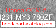 Honda 64231-MY3-780ZF genuine part number image
