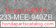 Honda 64233-MEE-940ZB genuine part number image