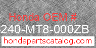 Honda 64240-MT8-000ZB genuine part number image