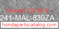 Honda 64241-MAL-830ZA genuine part number image