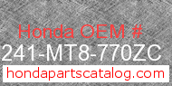 Honda 64241-MT8-770ZC genuine part number image