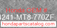 Honda 64241-MT8-770ZF genuine part number image