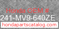 Honda 64241-MV9-640ZE genuine part number image