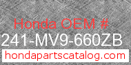 Honda 64241-MV9-660ZB genuine part number image