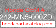 Honda 64242-MN5-000ZD genuine part number image