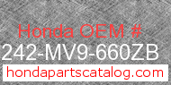 Honda 64242-MV9-660ZB genuine part number image