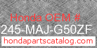 Honda 64245-MAJ-G50ZF genuine part number image