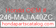 Honda 64246-MAJ-A40ZC genuine part number image