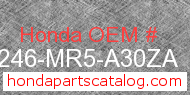 Honda 64246-MR5-A30ZA genuine part number image