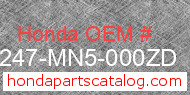 Honda 64247-MN5-000ZD genuine part number image