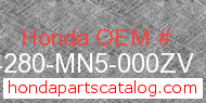 Honda 64280-MN5-000ZV genuine part number image
