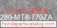 Honda 64280-MT8-770ZA genuine part number image