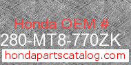Honda 64280-MT8-770ZK genuine part number image
