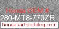 Honda 64280-MT8-770ZR genuine part number image