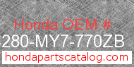 Honda 64280-MY7-770ZB genuine part number image