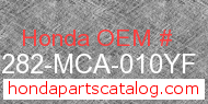 Honda 64282-MCA-010YF genuine part number image