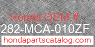 Honda 64282-MCA-010ZF genuine part number image
